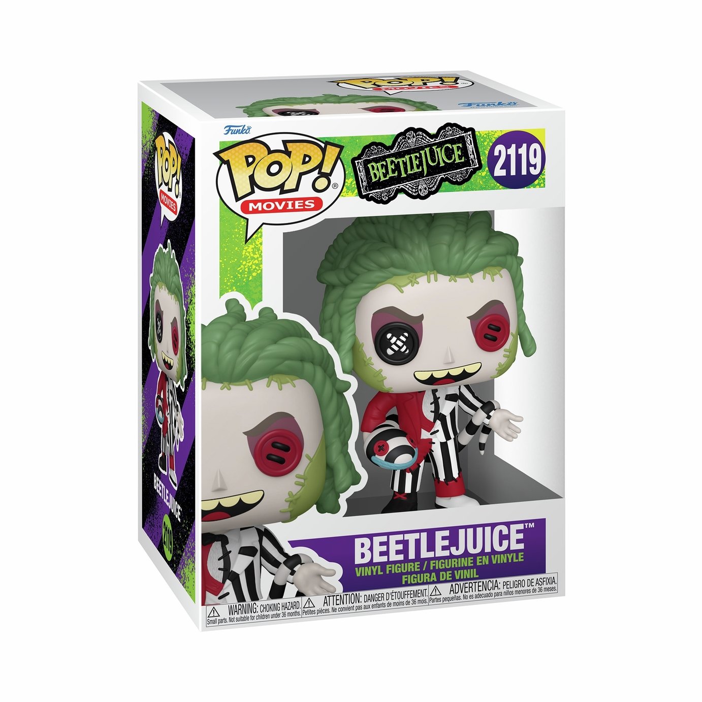 Funko POP! Movies Patchwork Beetlejuice 4.4 Inch Vinyl Figure