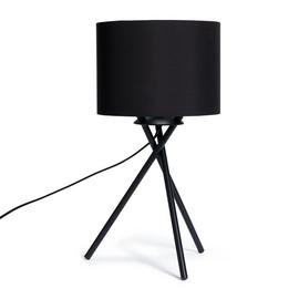 Habitat Matt Tripod Table Lamp - Black