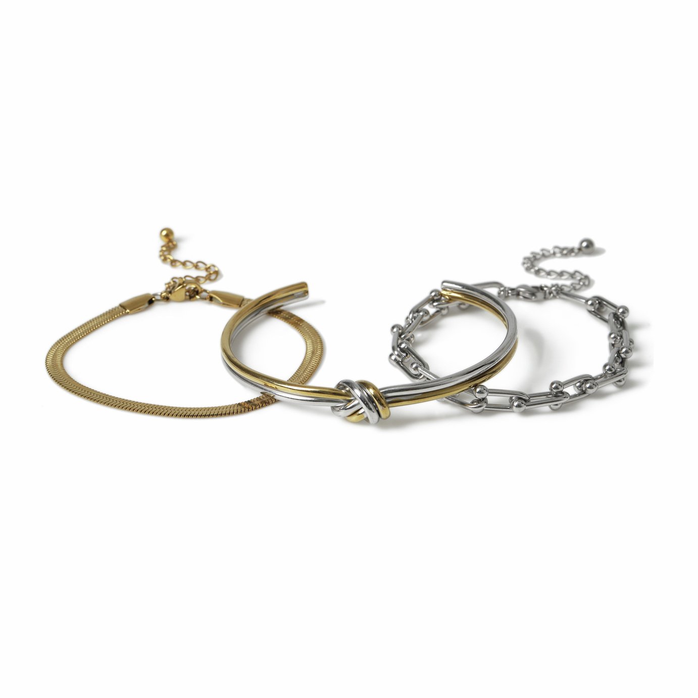 Liars & Lovers Mixed Metal Stacking Bracelet Set