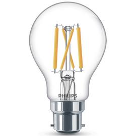 Philips 40W LED A60 B22 Clear Light Bulb - Single Pack