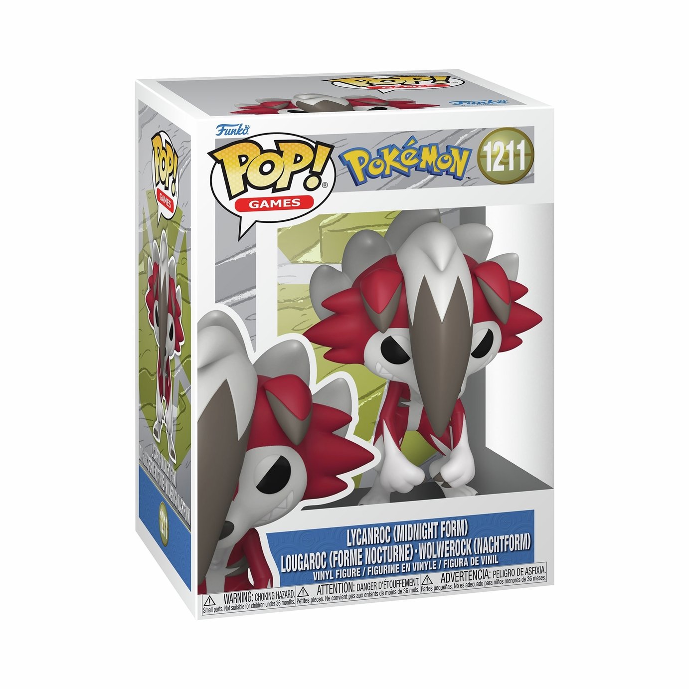 Pokemon POP Games Lycanroc Midnight Form 4.1 Inch Action Figure