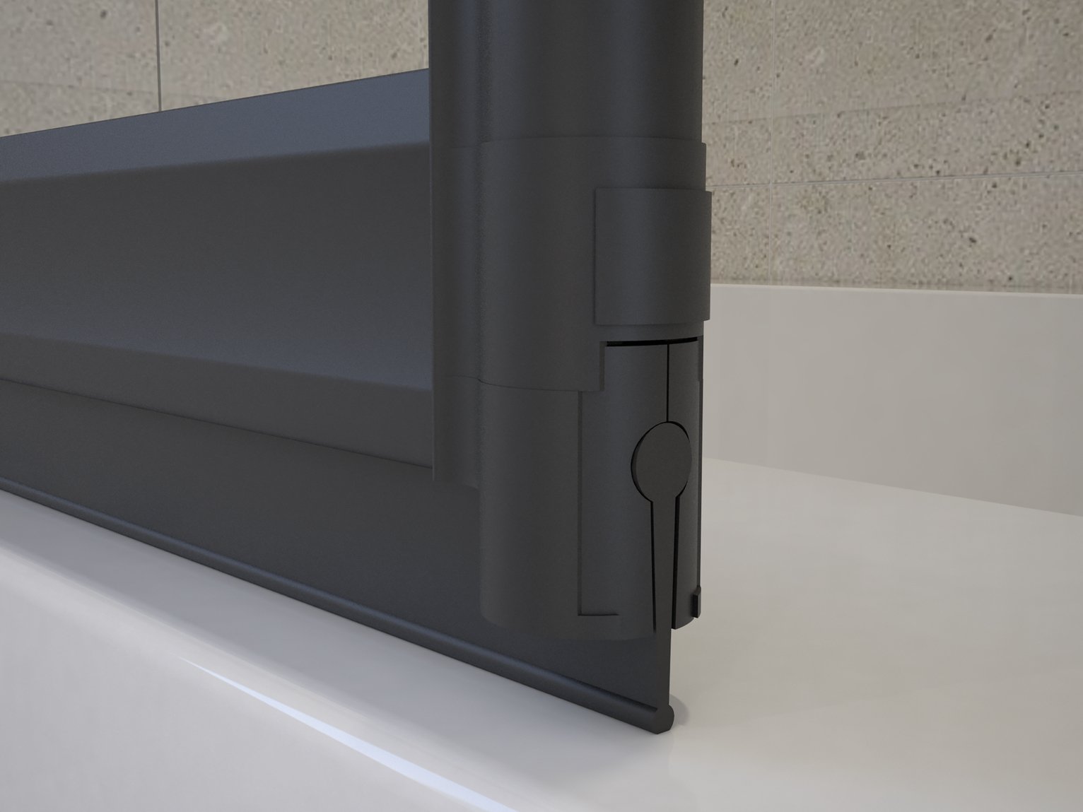 MLH Bathscreen Replacement Seal - Black