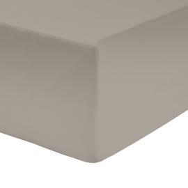Habitat Cotton Rich Taupe Fitted Sheet