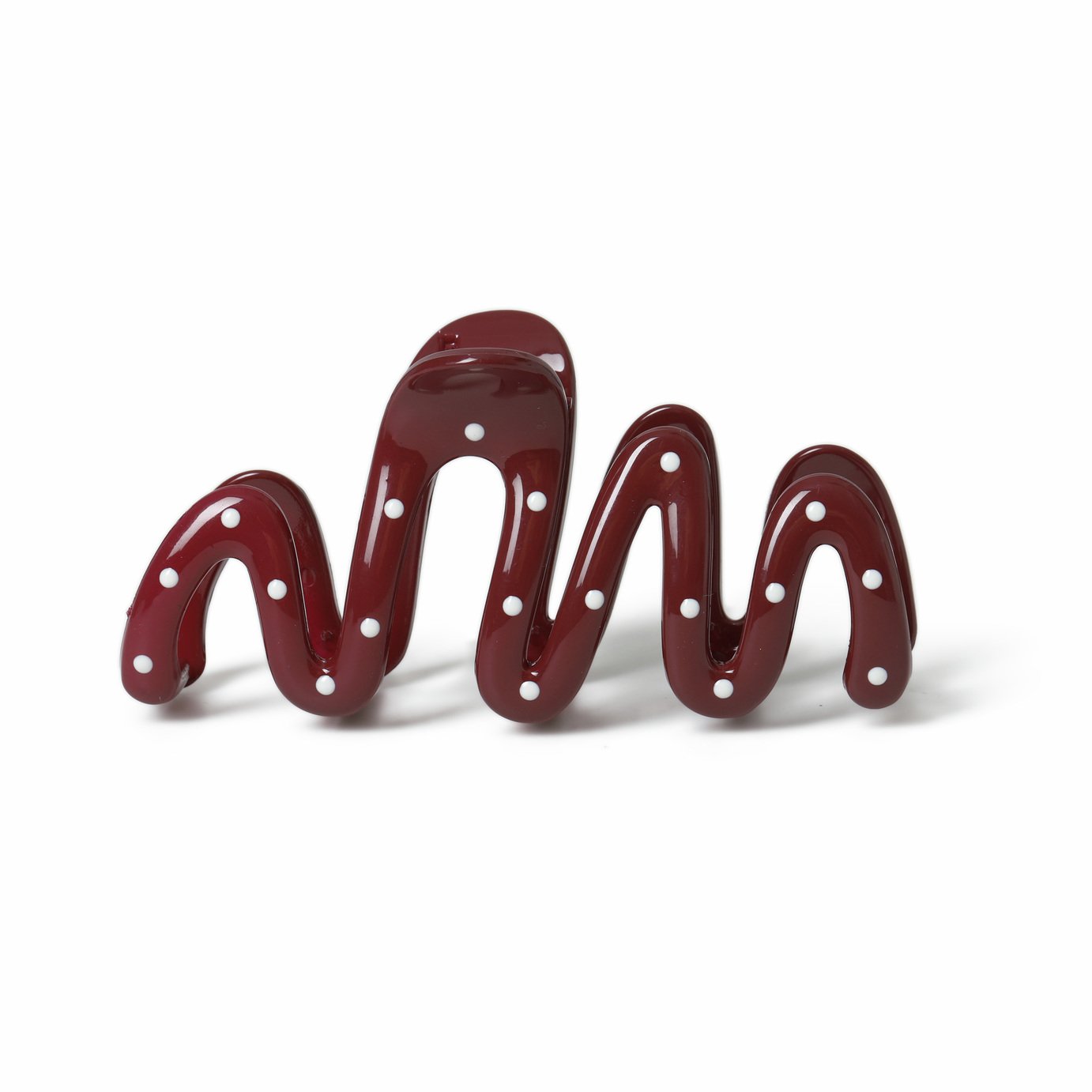 Freedom Polka Dot Wave Red Claw Clip