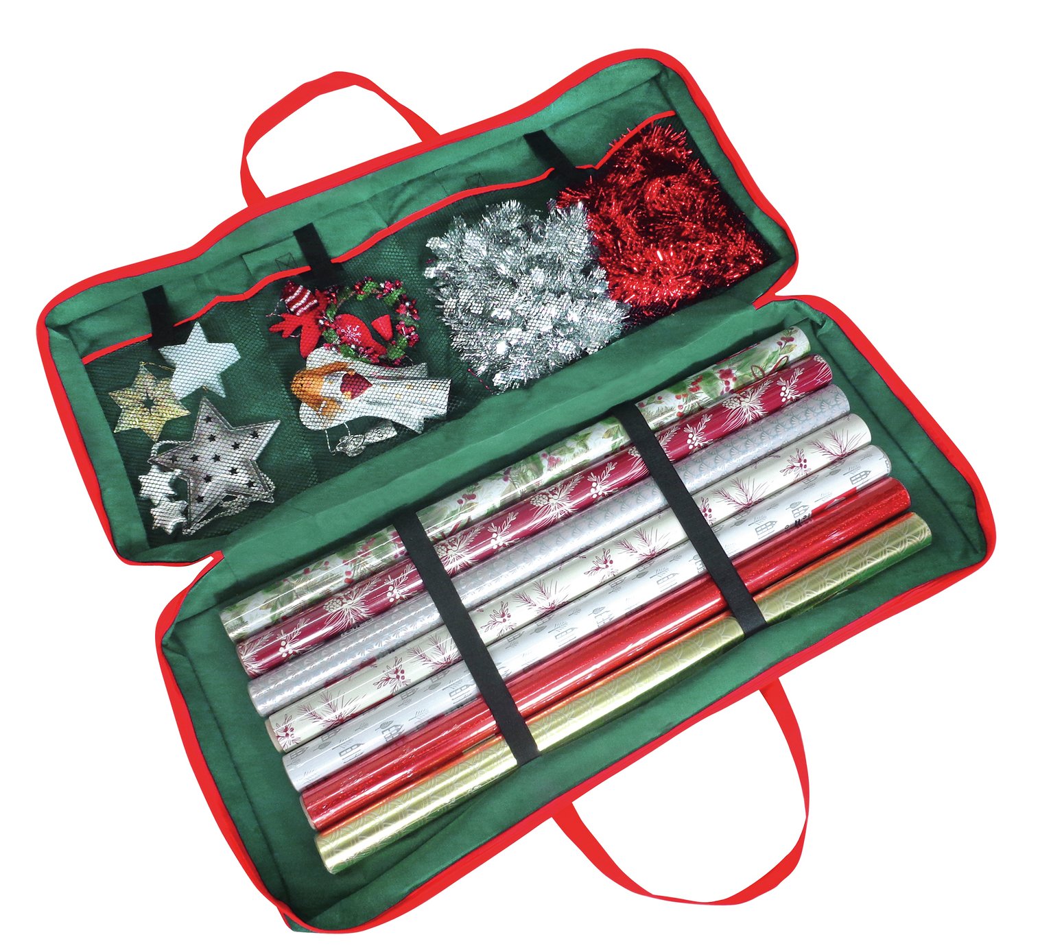 Country Club Christmas Corner Wrapping Paper Storage Bag