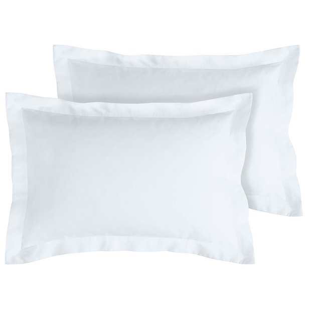 Buy Habitat Cotton Rich Oxford Pillowcase Pair - White | Pillowcases | Argos