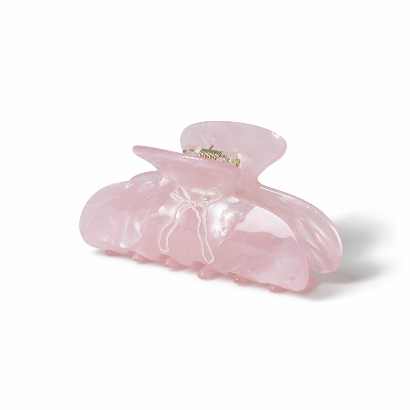 Flitzy Pearl Pink Bow Hair Claw Clip