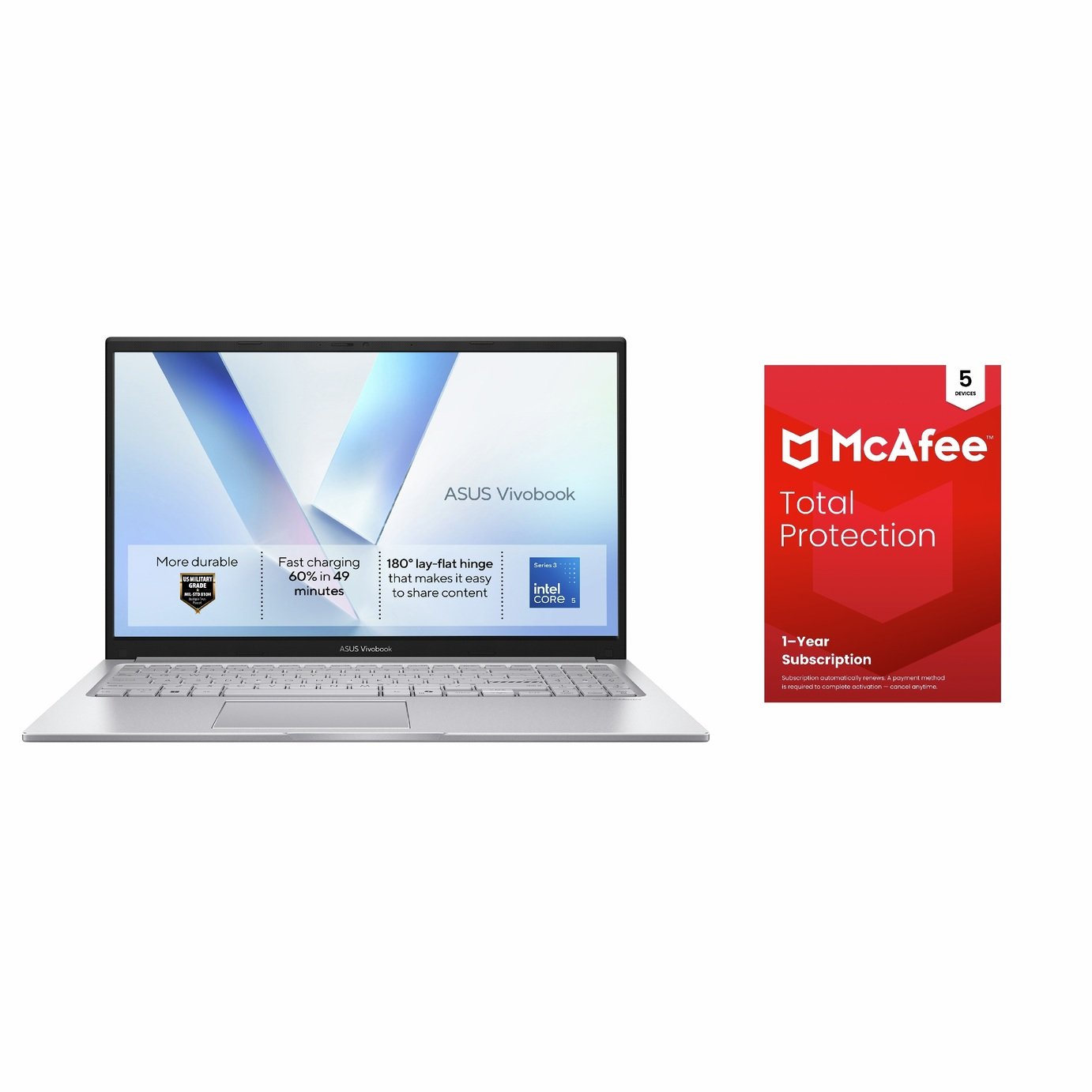 ASUS Vivobook 15 15in i5 8GB 256GB Laptop - Silver