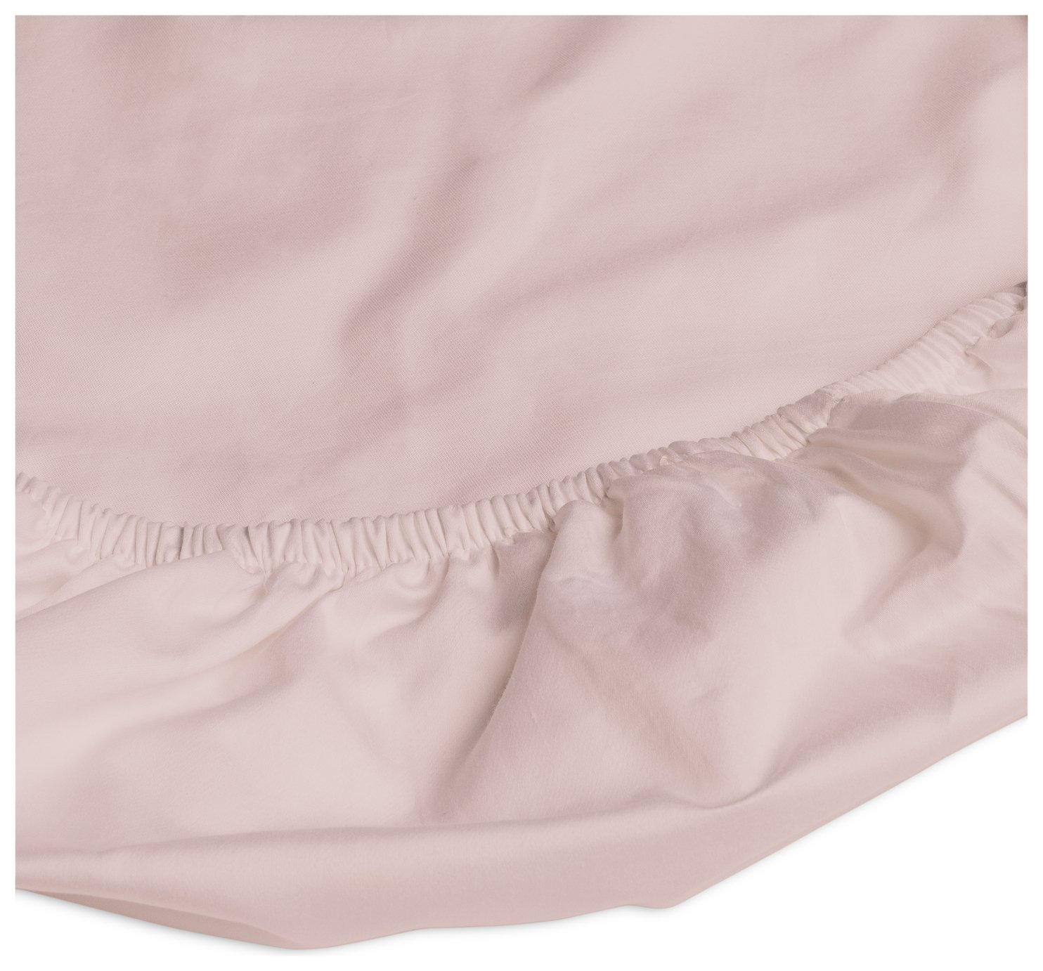 Habitat Egyptian Cotton 400TC Blush Fitted Sheet - Superking