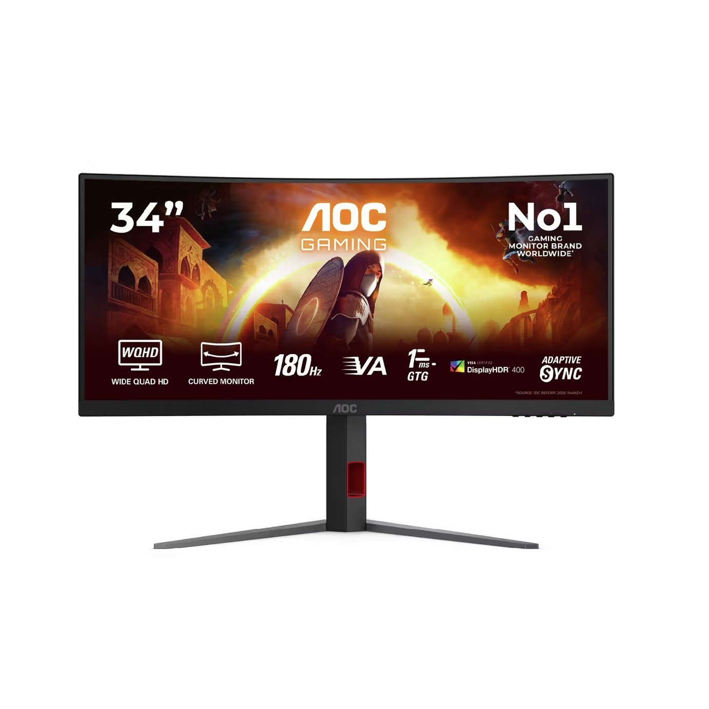 AOC CU34G4CA 34 Inch QHD 180Hz Curved Gaming Monitor
