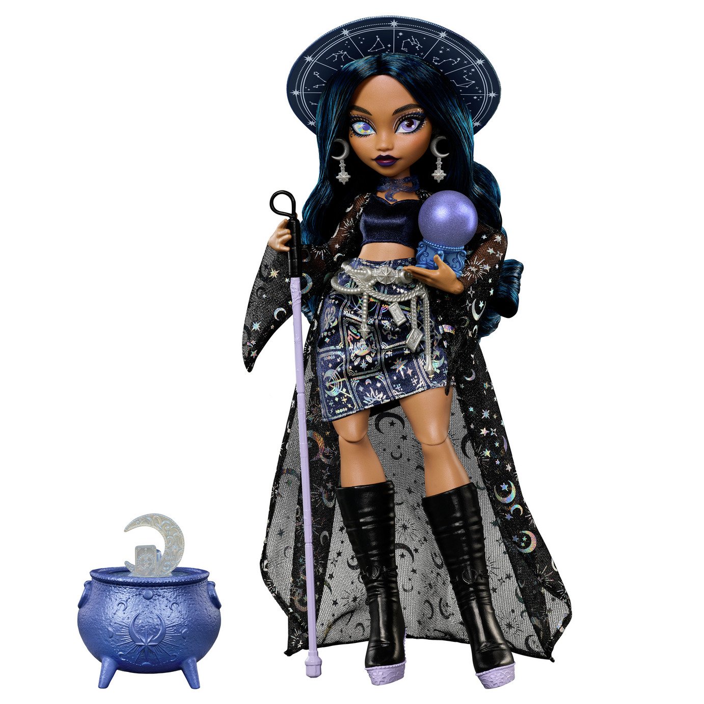 Moonspell Magic Claire de Luna Fashion Doll, Clairvoyant Witch with Accessories