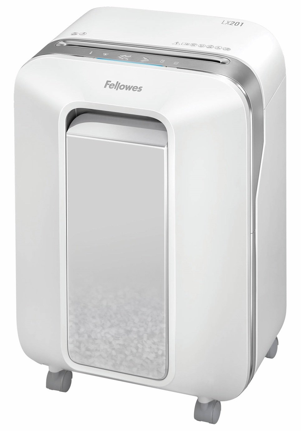 Fellowes LX201 12 Sheet 22 Litre Micro Cut Shredder - White