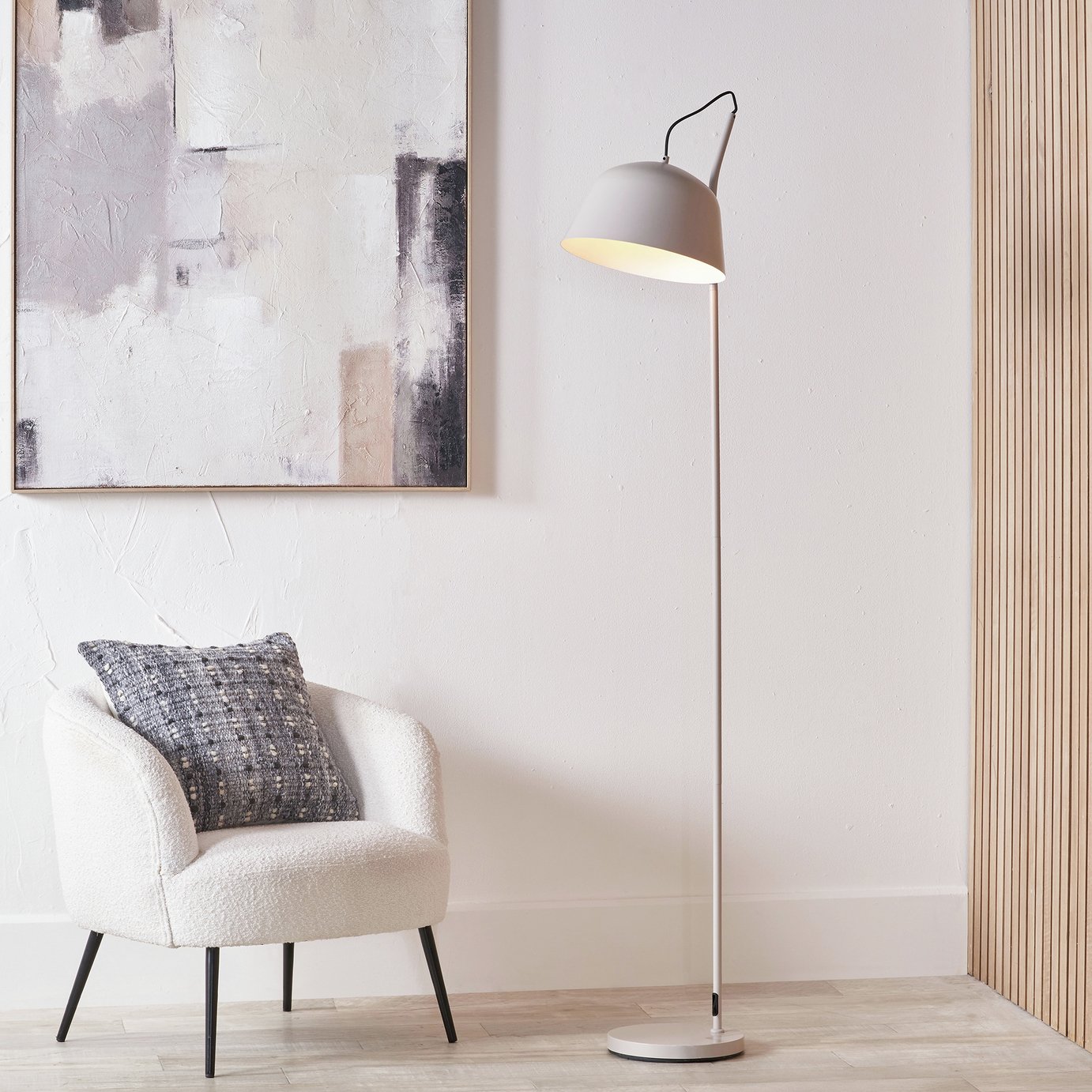 Pacific Amalie Steel Retro Statement Floor Lamp