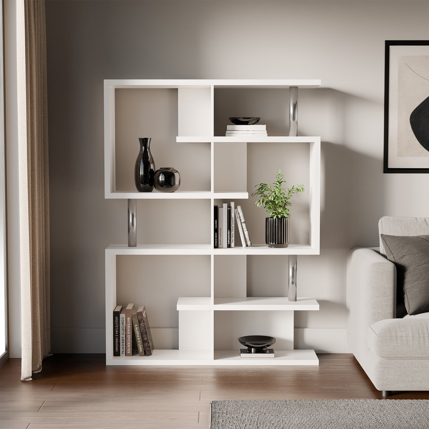 GFW Khalessi Shelving Unit - White