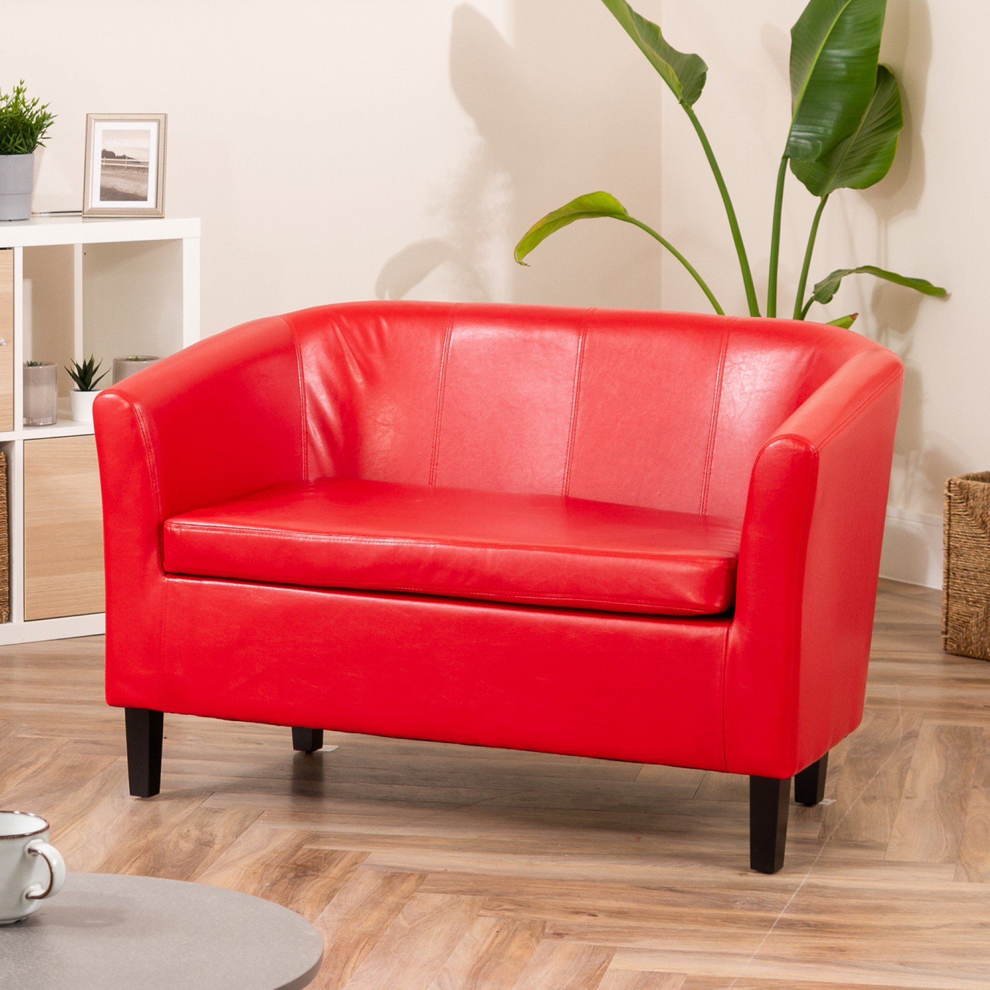 Artemis Home Meriden 2 Seat Tub Sofa - Red