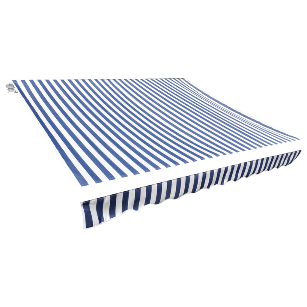 Walplus Polyester Awning Top Replacement - Blue and White - 500 x 300 cm