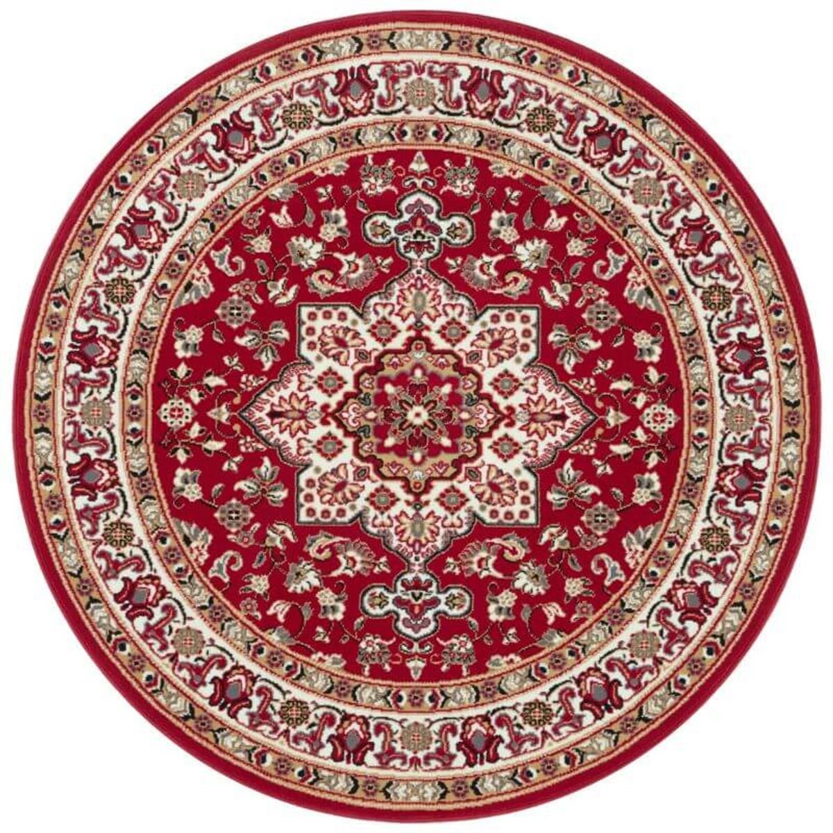 Hanse Home Red Oriental Parun Tabriz Vintage Round Rug - 160cm
