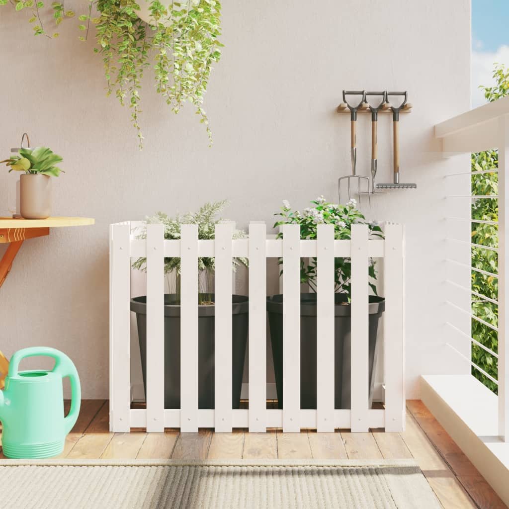 Walplus Wood Raised Garden Bed - White - 100 x 50 x 70 cm