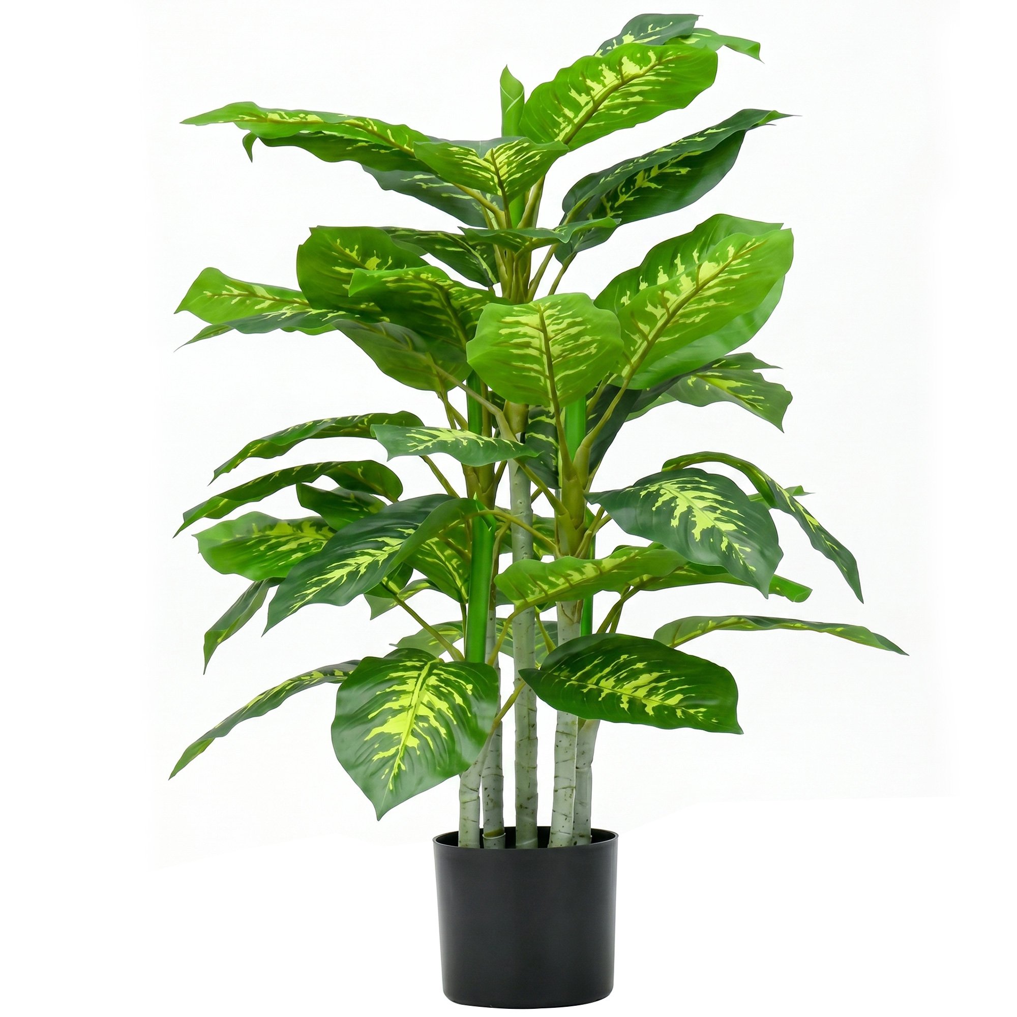 HOMCOM 3FT Artificial Evergreen Tree with Nursery Pot - Green