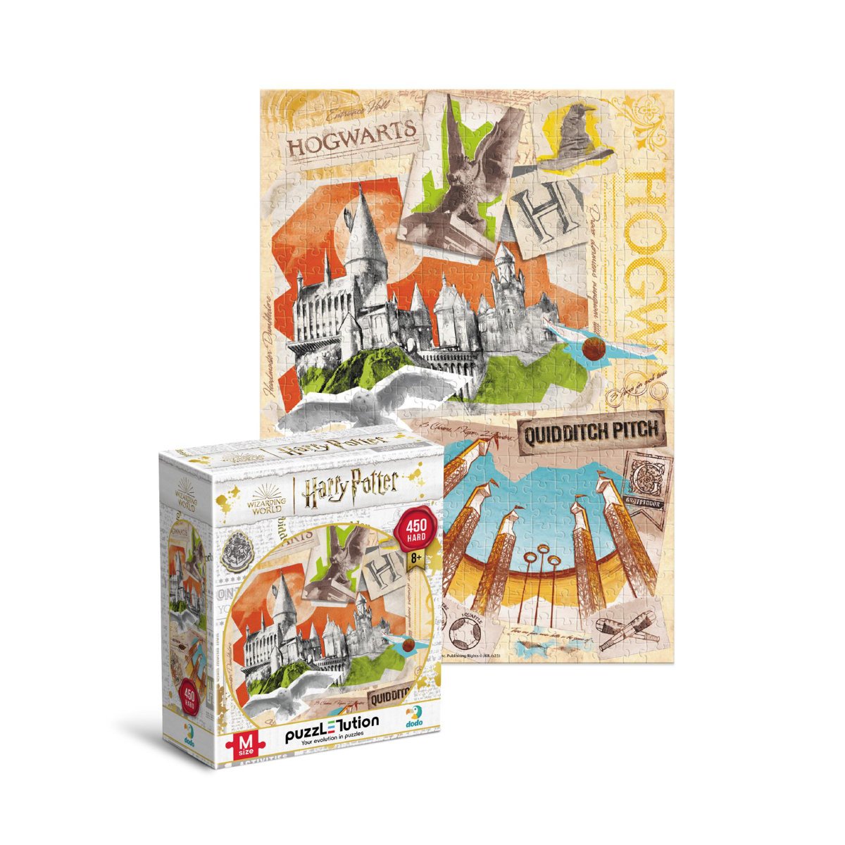 Dodo Harry Potter Hogwarts School Quidditch Field Puzzle Age 5+ - 450 Piece