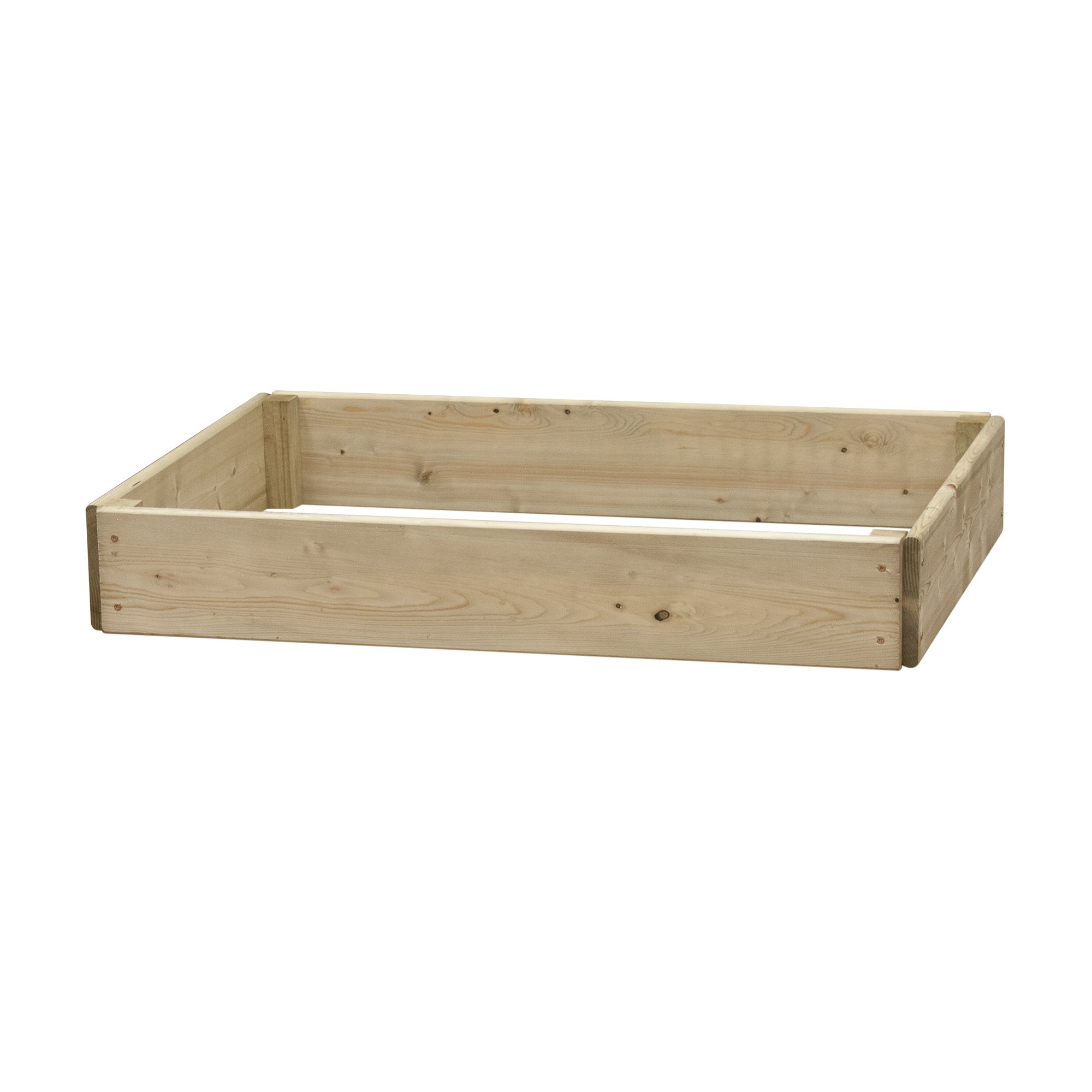 Greena Rectangular Wooden Raised Bed 15 cm High, 60 x 90cm