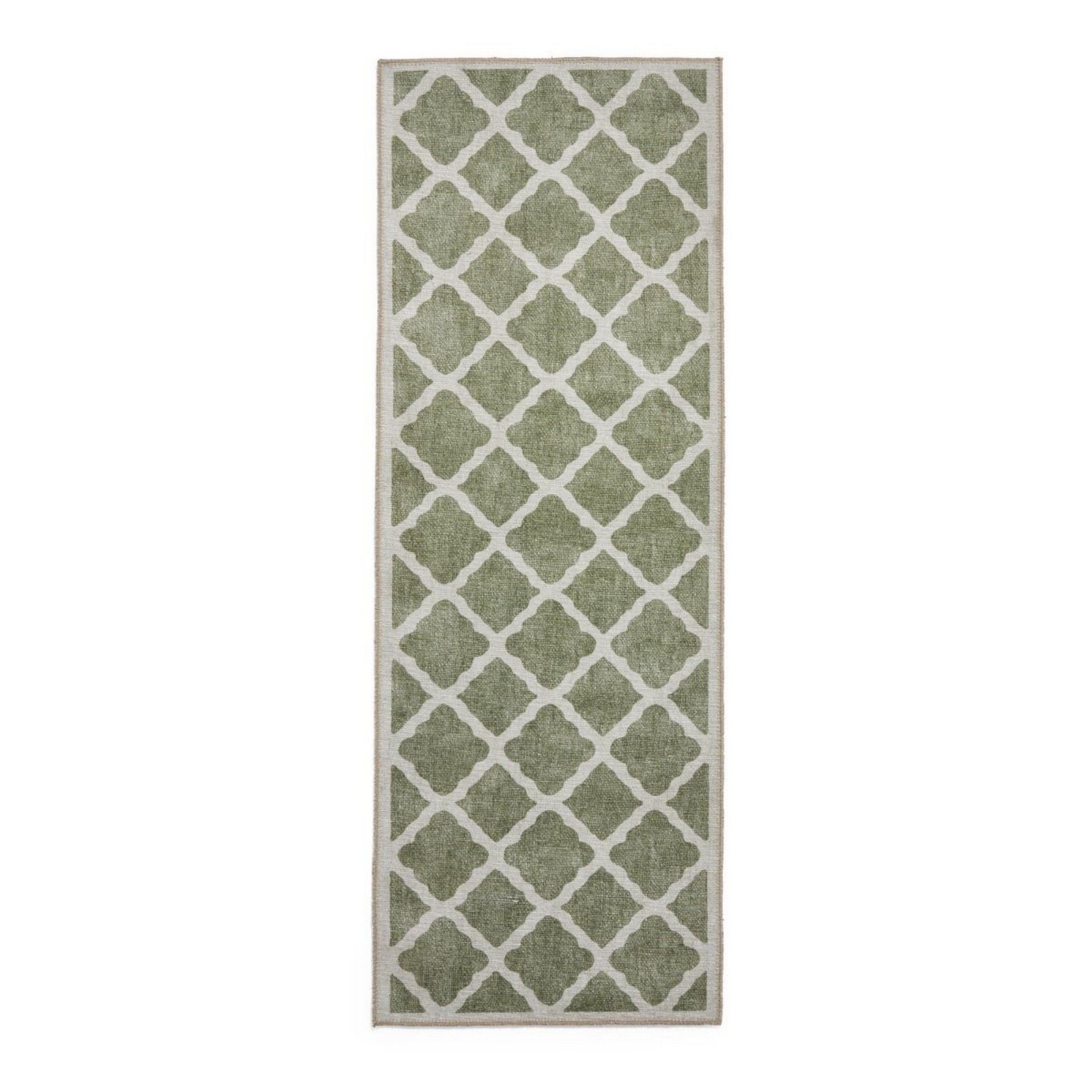 Mega Flooring Green Modern Geometric Runner - 61 x 170cm