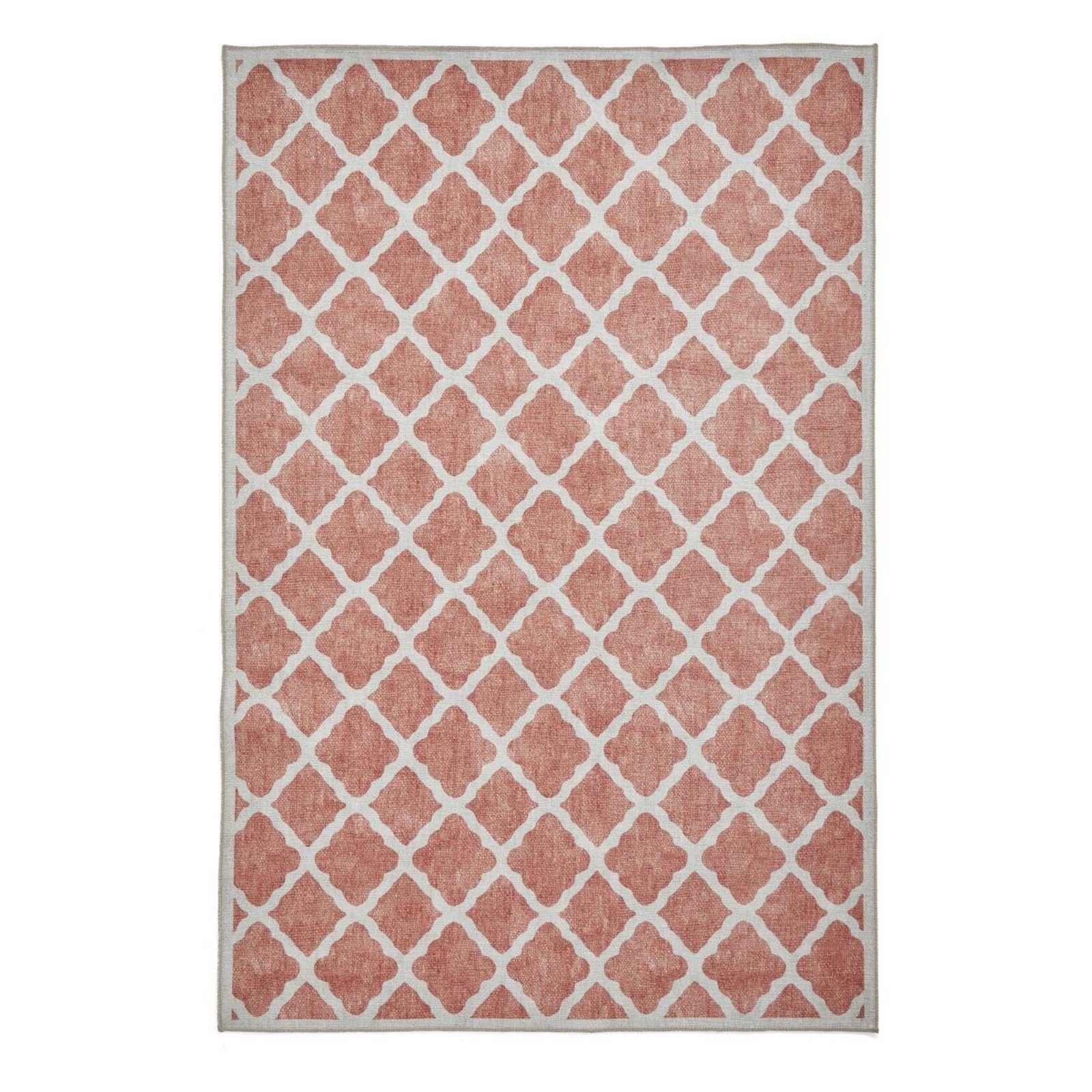 Mega Flooring Orange Modern Geometric Rug - 61 x 120cm