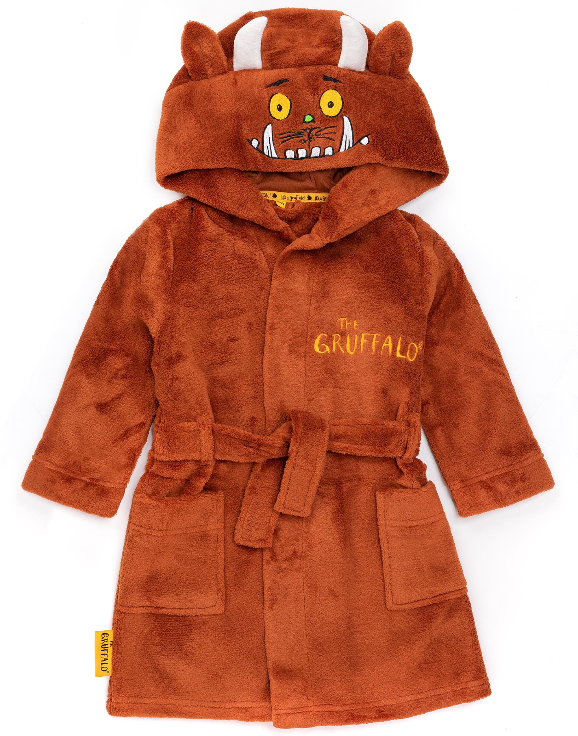 Gruffalo Friends The Gruffalo Toddler Boys Bathrobe 18-24 Months - Brown