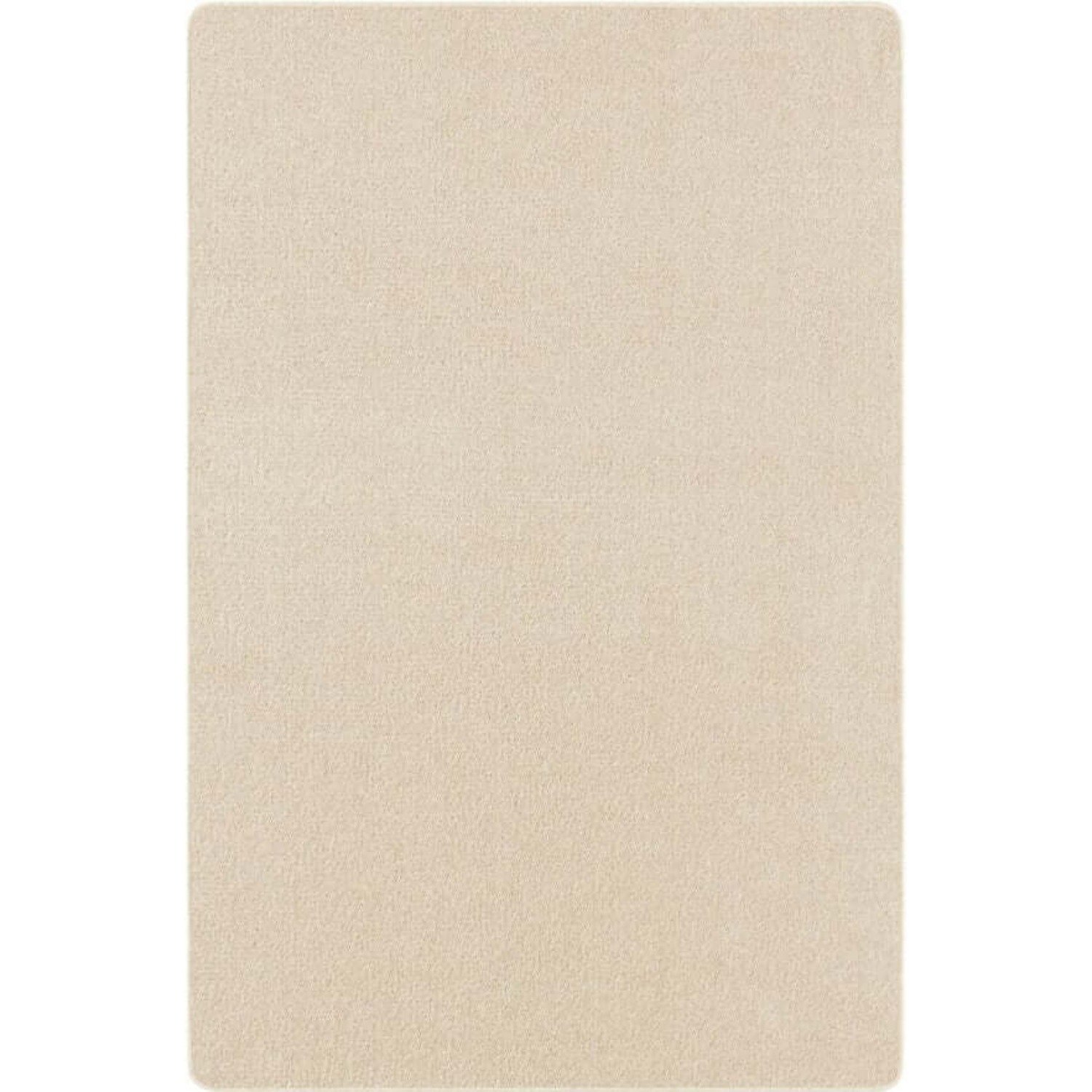 Hanse Home Cream Plain Fleece Backing Rug - 80 x 150cm