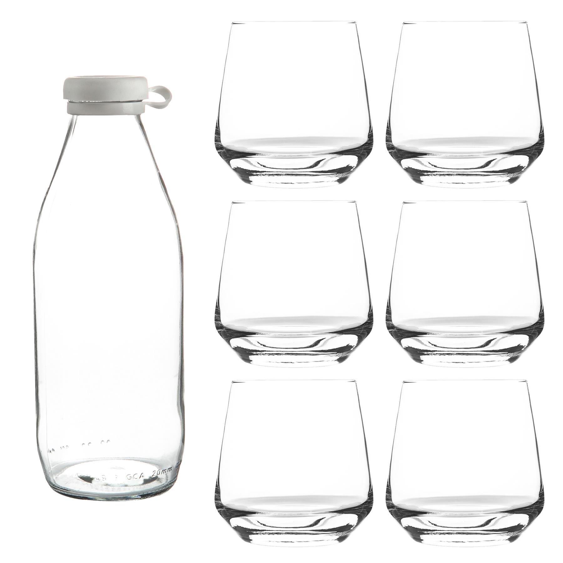 Argon Tableware Tallo Glass Tumblers & Bottle Set - Clear