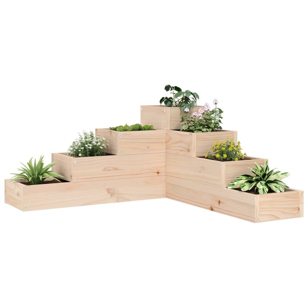 Walplus Wood Garden Planter - 80.5 x 79 x 36 cm