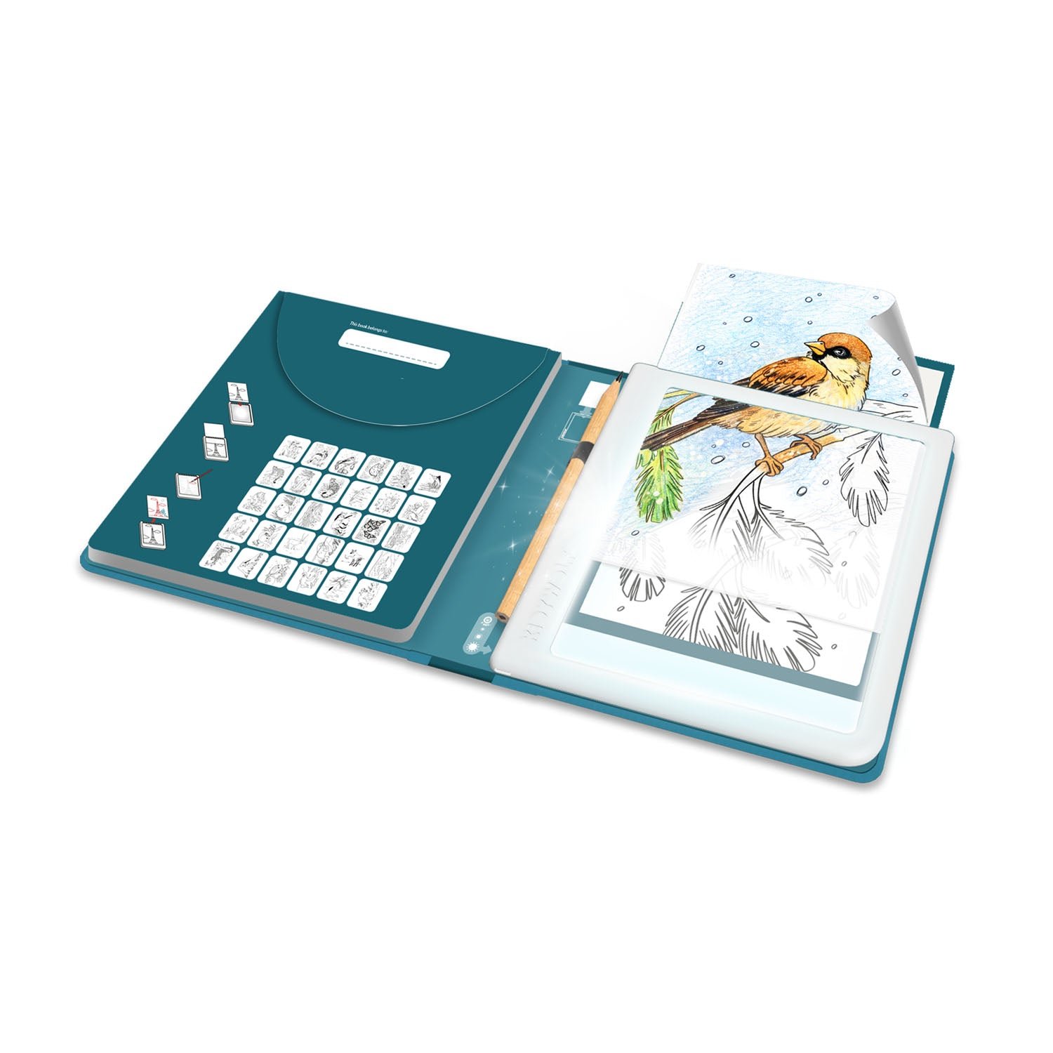 KIDYWOLF KIDYDRAW PAD Illuminated Drawing PAD - Animals