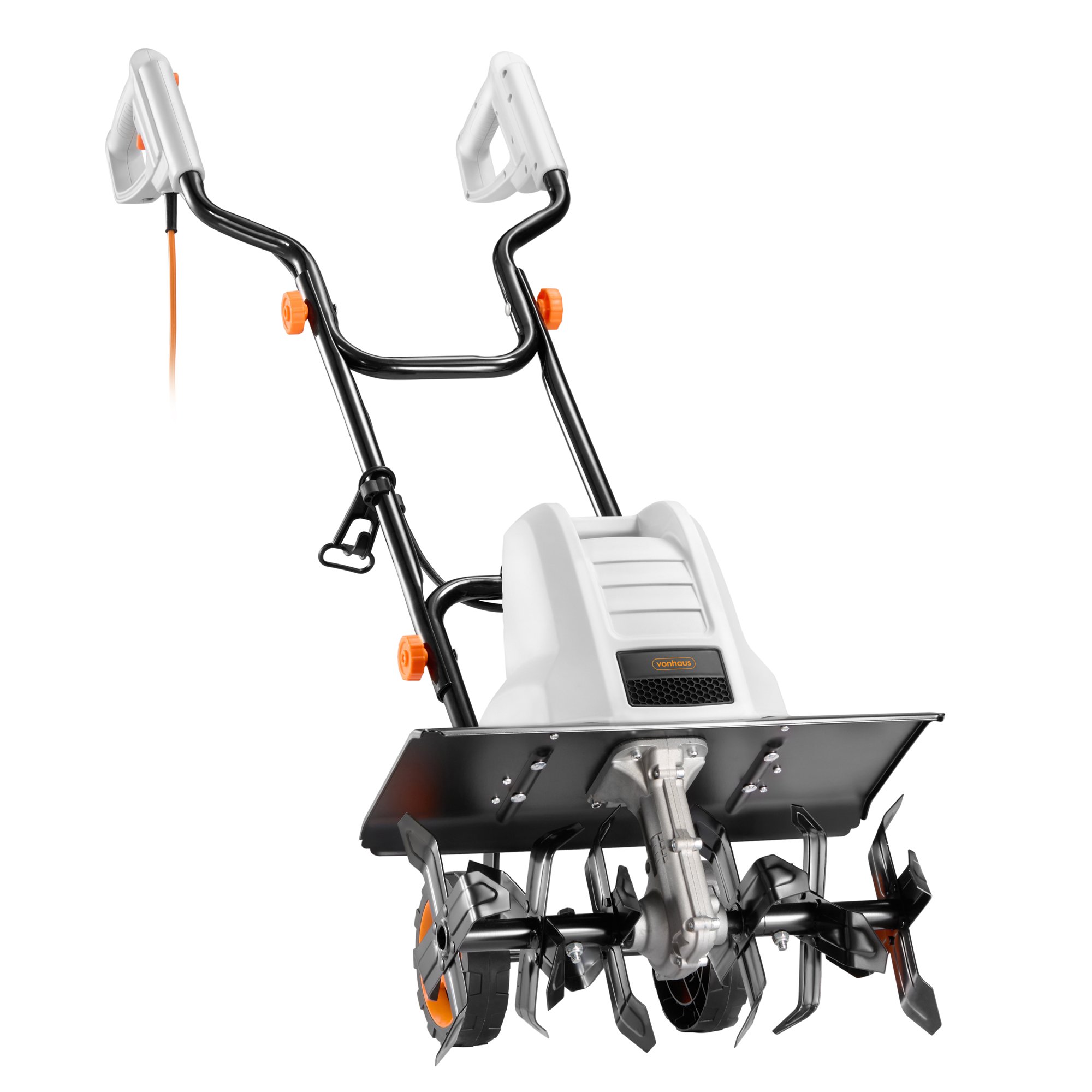 VonHaus 1500W 450mm Electric Garden Tiller - 6 Steel Blades