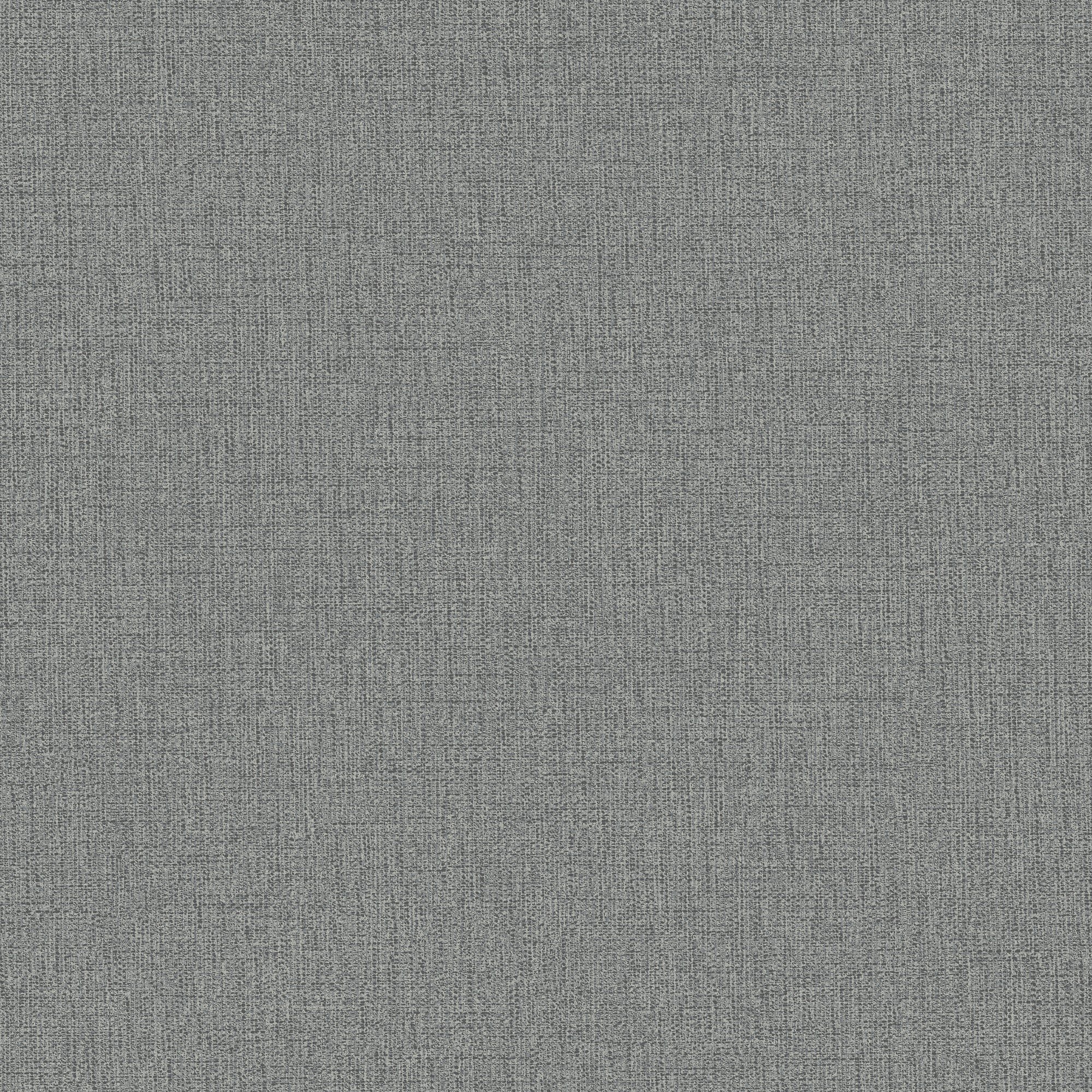Grandeco Twill Plain Fabric Textured Wallpaper - Charcoal