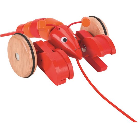 Goki Pull Along Lobster with Wheels & Moving Pincers