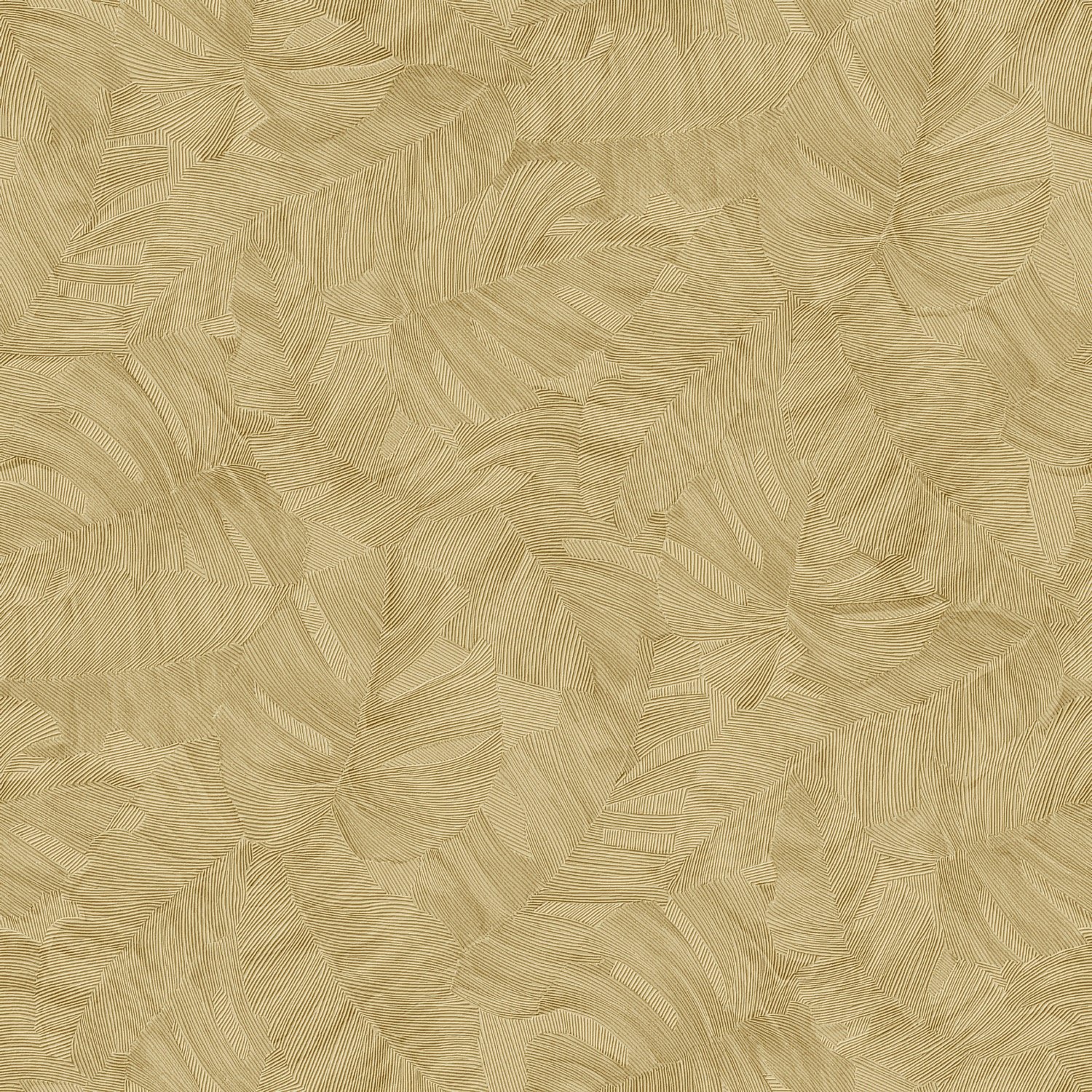 Grandeco Vanavara Monstera Leaf Textured Wallpaper - Ochre