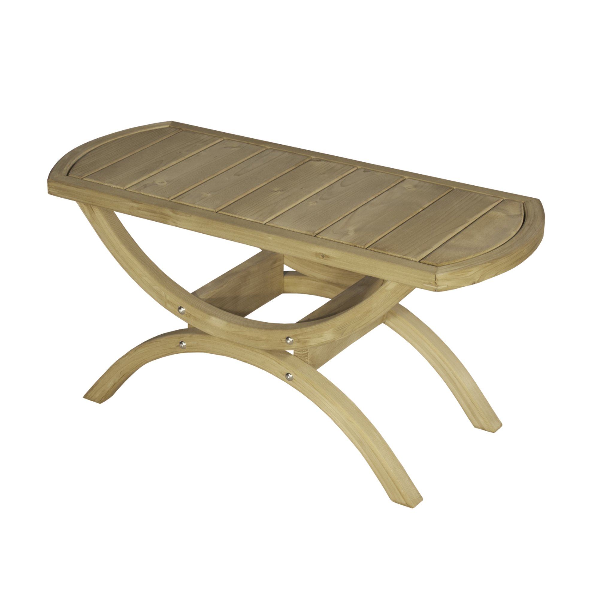 Amazonas Globo Siena Tavolino Weather-Resistant Wooden Side Table – Natural