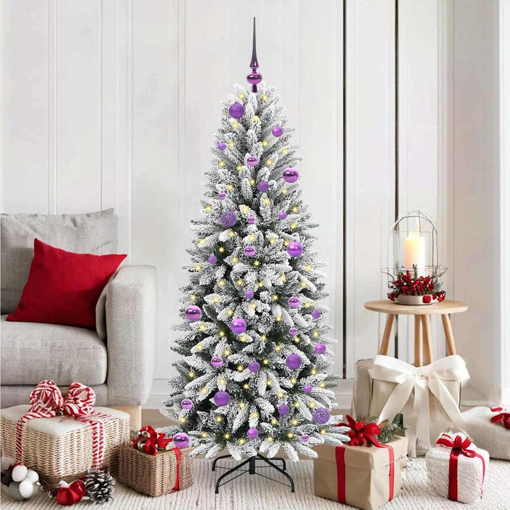 Walplus 150 LED Lights Christmas Tree Foldable Branches - White - 150 cm