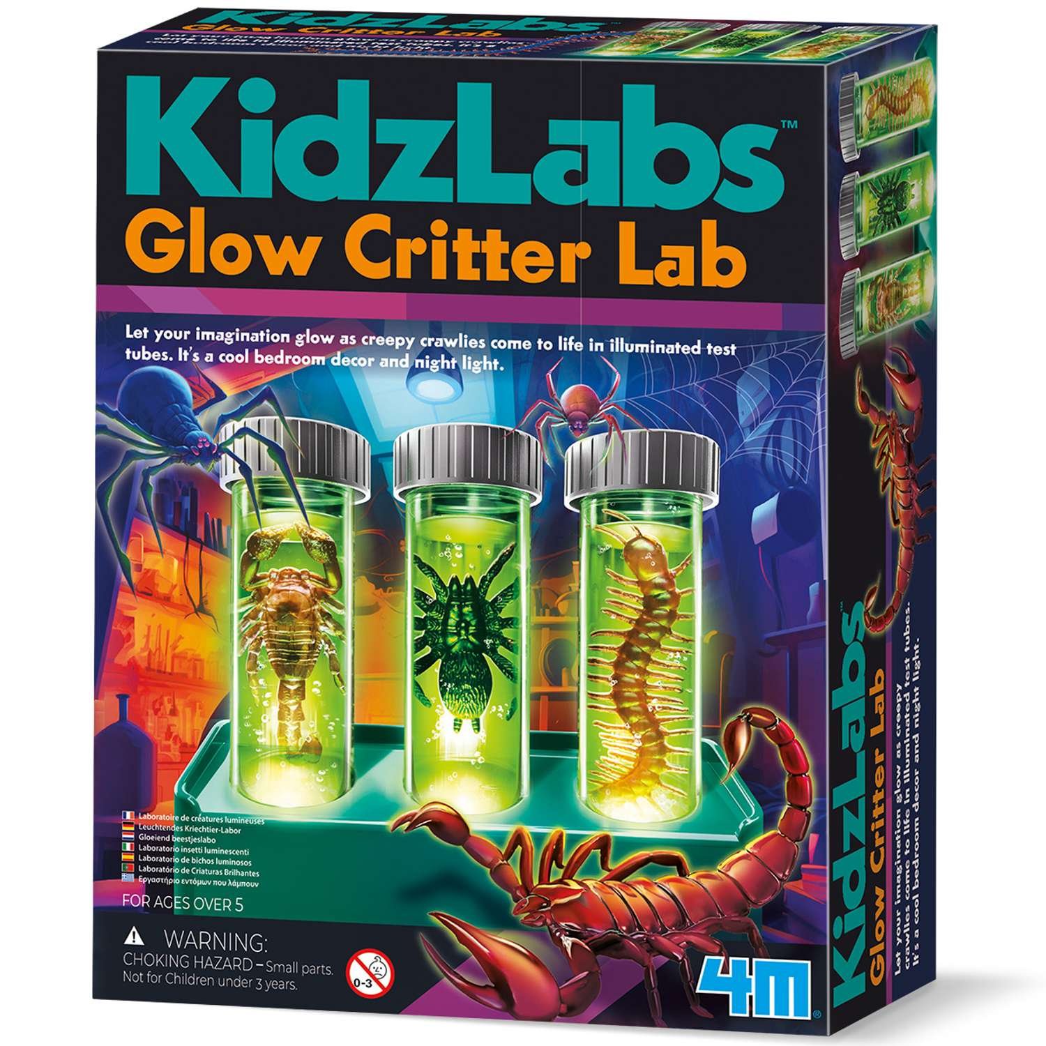 4M KidzLabs Glow Critter Lab - 5 Years +
