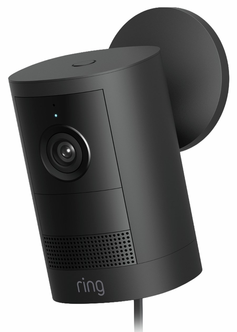 Ring Outdoor Camera Plug-In (Newest Gen) Retinal 2K Security Camera - Black