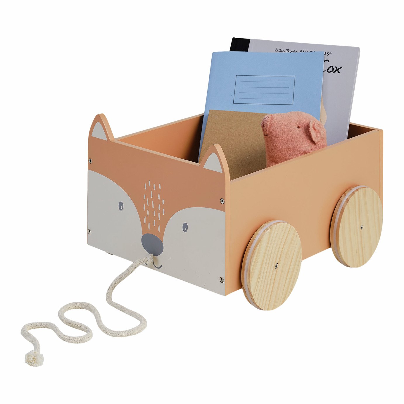 Great Little Trading Company Fox Book Cart - Orange