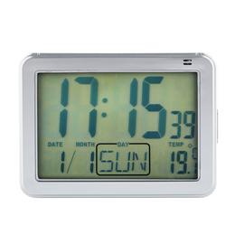 Constant Large Display Digital Alarm Clock - Silver