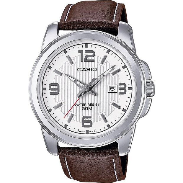 Casio leather watches on sale