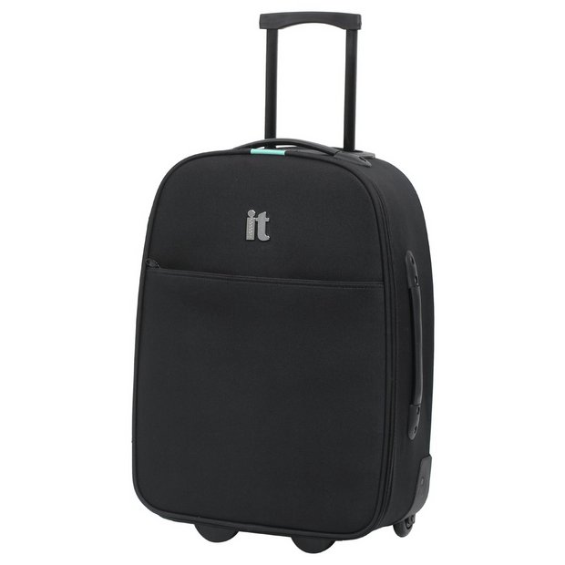 Buy It Luggage 2 Wheel Soft Cabin Suitcase Black Cabin Luggage