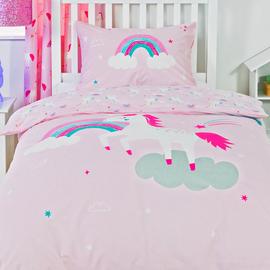 Argos Home Kids Sparkle Unicorn Bedding Set - Single