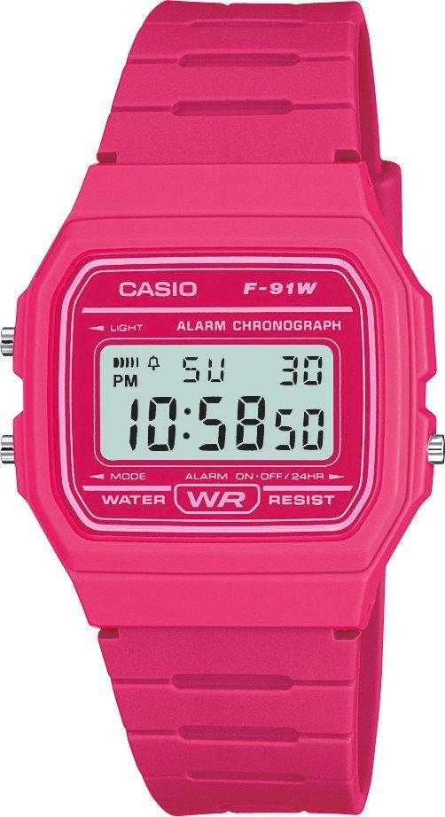 Casio Pink Resin Strap Watch