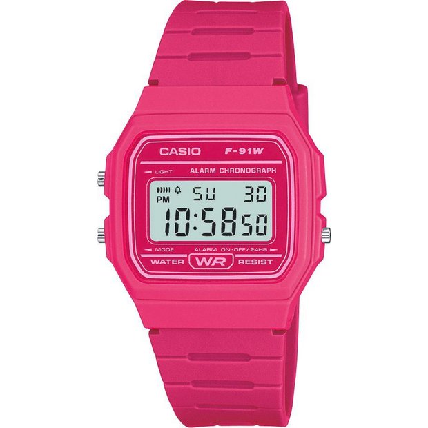 Buy Casio Ladies Pink Resin Strap Watch Womens watches Argos