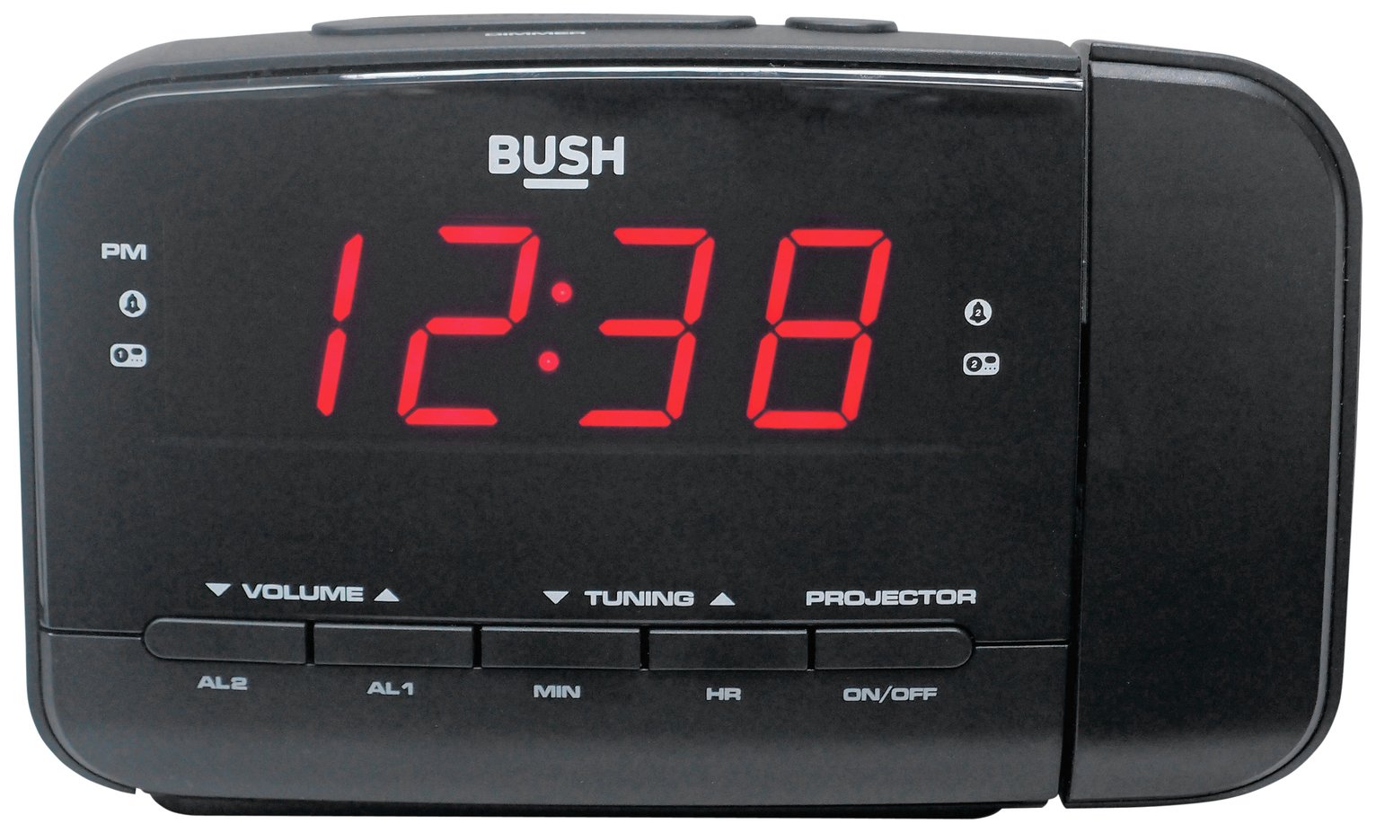 Buy Bush Projection Alarm Clock - Black 
