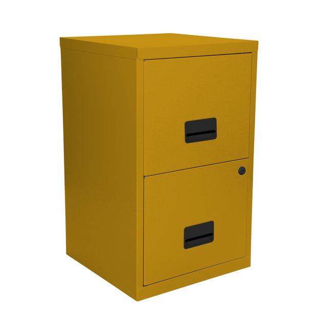 Buy Pierre Henry 2 Drawer Metal Filing Cabinet Mustard Yellow