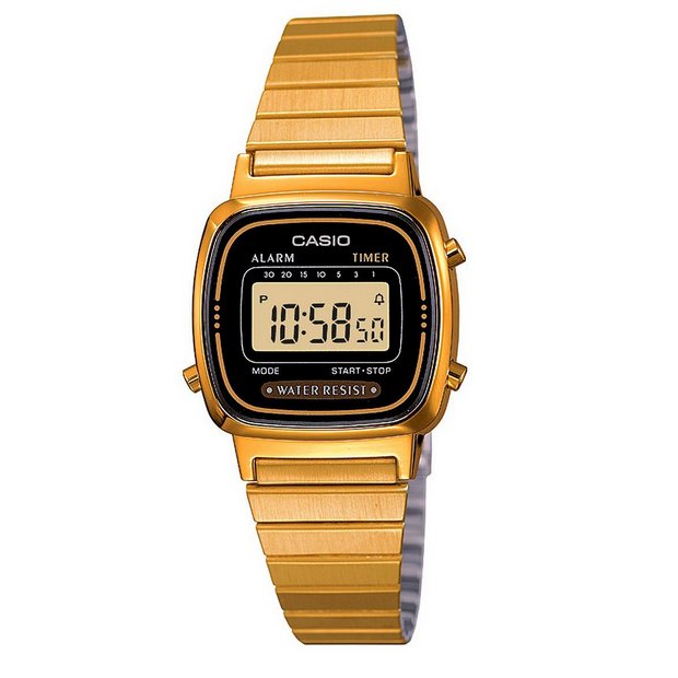 Buy Casio Ladies Gold Coloured Stainless Steel Bracelet Watch Womens watches Argos